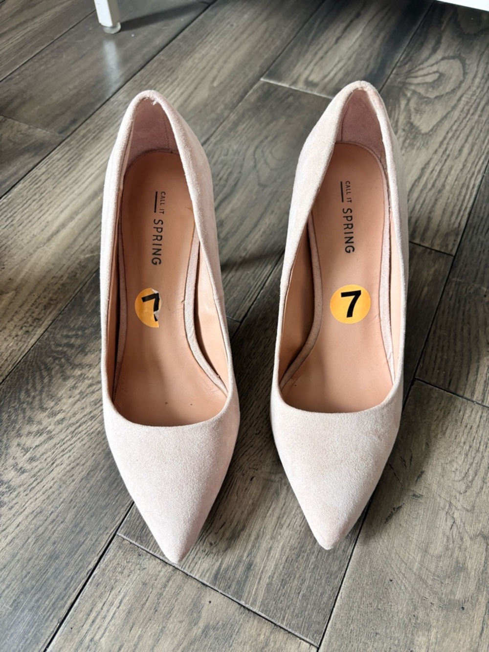 Call It Spring Blush Pointed Toe Suede Pumps
